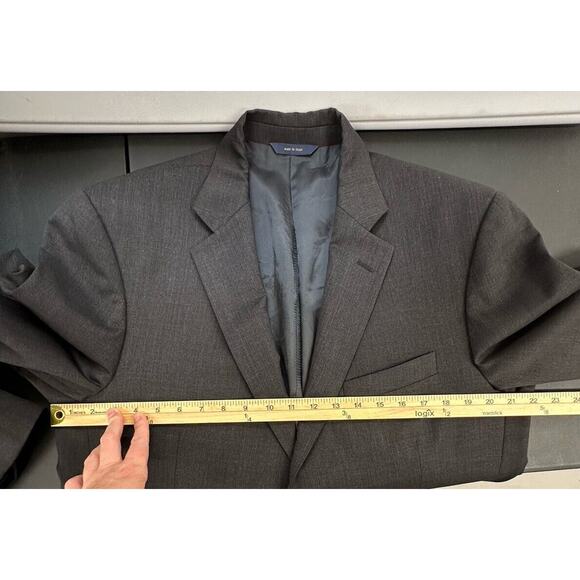Brooks‎ Brothers Jacket 42 R Gray Wool Madison 1818 Estrato Trabaldo Tonga Italy - Picture 8 of 10